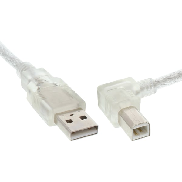 InLine 34516R USB-kabel USB 2.0 0,3 m USB A USB B Transparent