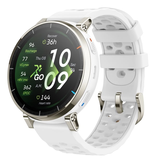 Amazfit Active 3 3,35 cm (1.32") AMOLED Digital 466 x 466 pixel Berøringsskærm Guld GPS (satellit)