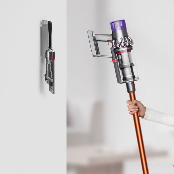 Dyson Cyclone V10 Absolute 2-in-1-varsi-imuri Akku Kuiva Pussiton Kupari, Nikkeli