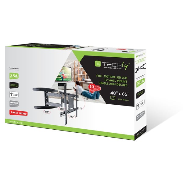 Techly ICA-PLB 171L tv-beslag 165,1 cm (65") Sort