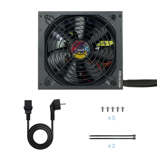 TooQ TQAPOLO-750SP strömförsörjningsenheter 750 W 20+4 pin ATX ATX Svart