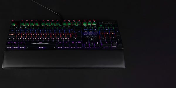 Konix Drakkar KX DK HELHEIM MK KEYBOARD tastatur Spil USB AZERTY Fransk Sort