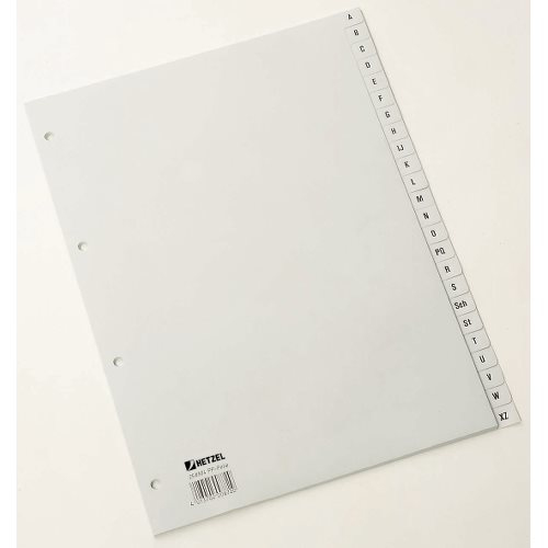 Rexel 25650481 faneskiller Alfabetisk faneindeks Polypropylen (PP) Grå