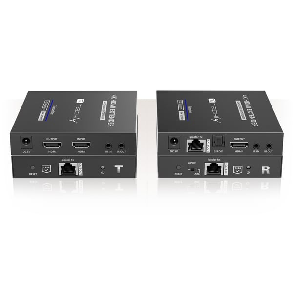 Techly IDATA-EXT-676 AV sender & modtager Sort Techly IDATA-EXT-676 AV sender & modtager Sort