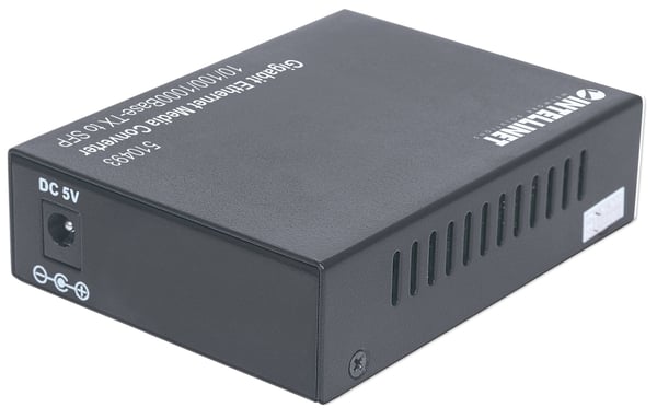 Intellinet 510493 verkon mediamuunnin 1000 Mbit/s Musta