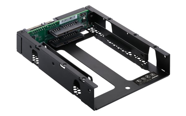 QNAP QDA-A2AR tallennusaseman kotelo HDD-/SSD-kotelo Musta 2.5"