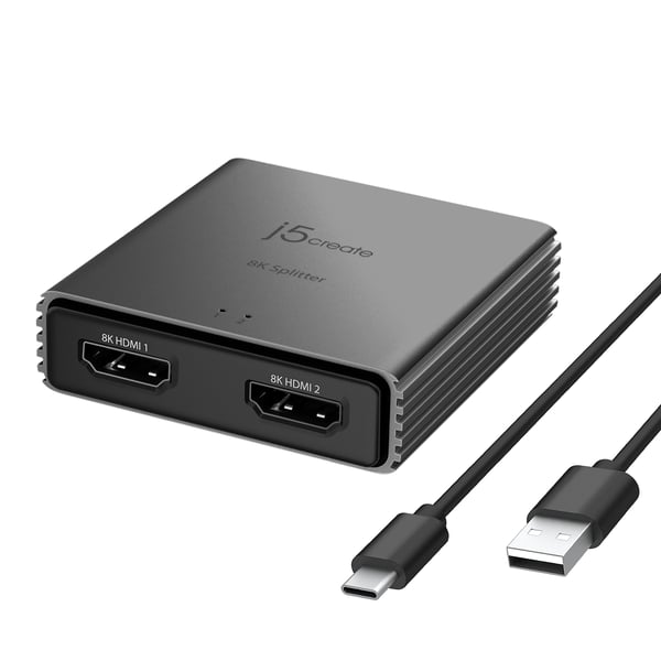 j5create 8K HDMI™ 2.1 2-suuntainen Jakaja