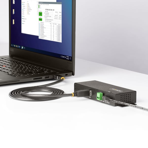 StarTech.com Hanterad USB-hubb med 7 portar och 7x USB-A, robust industrihölje i metall, ESD- och överspänningsskydd, monterbar på vägg/skrivbord/skena, USB 3.0/3.1/3.2 Gen 1 5 Gbps