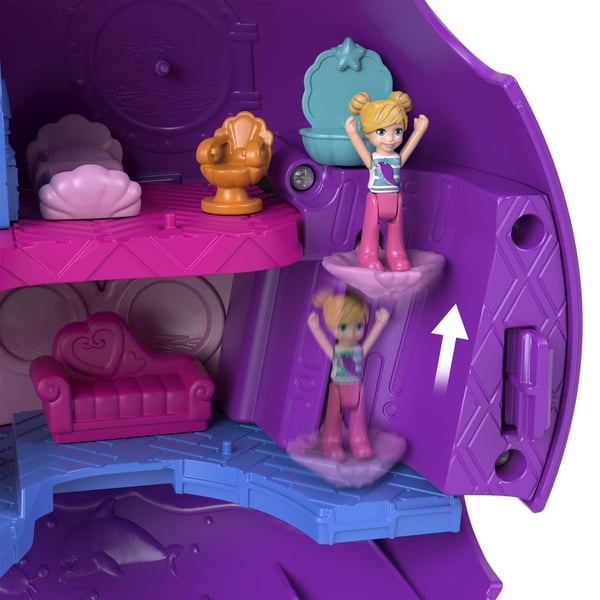 Polly Pocket SPARKLE COVE ADVENTURE NARWHAL ADVENTURER Boat