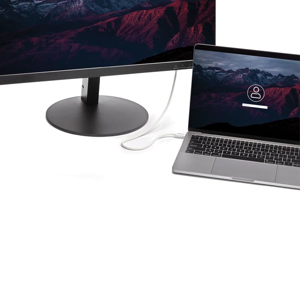 StarTech.com TBLT34MM50CW Thunderbolt kabel 0,5 m 40 Gbit/sek. Hvid