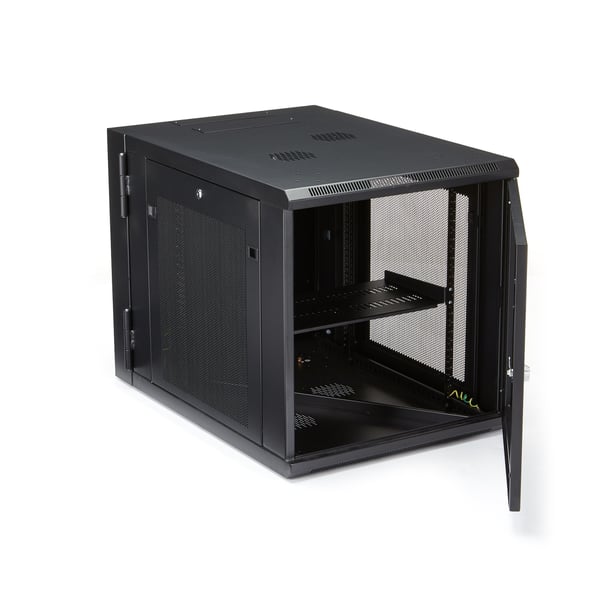 StarTech.com RK1232WALHM stativ 12U Vægmonteret stativ Sort