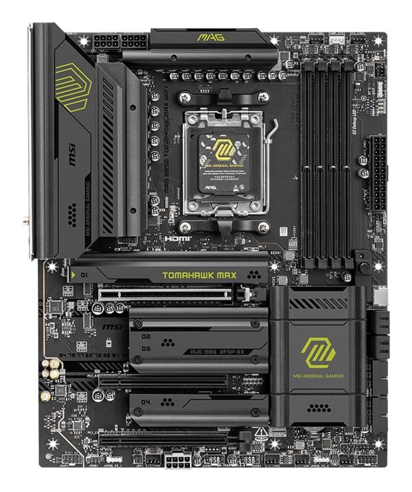 MSI MAG B850 TOMAHAWK MAX WIFI emolevy AMD B850 Pistoke AM5 ATX