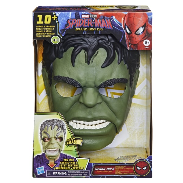 Marvel Spider-Man Savage Hulk Talk'n Electronic Mask