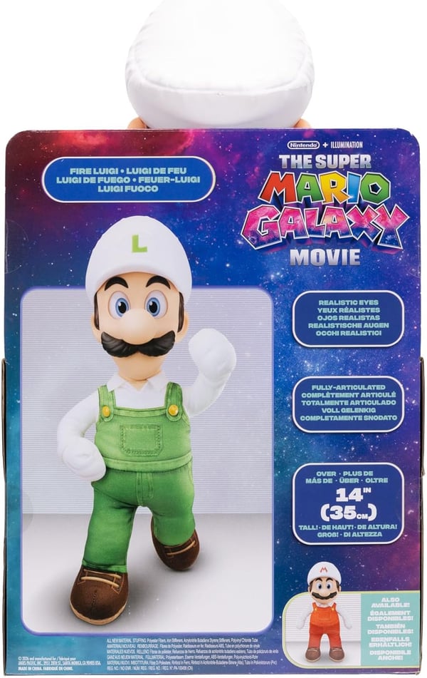 Super Mario The Galaxy Movie Fire Luigi