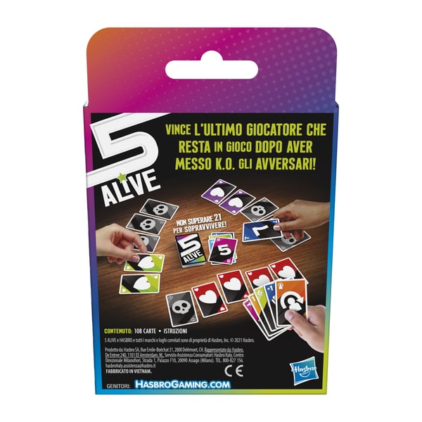 Hasbro Gaming 5 Alive Kortspil Strategi