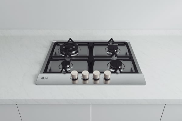 LG CBGZ2414S Ruostumaton teräs Kiinteä 59 cm Kaasuliesi 4 alue(tta)