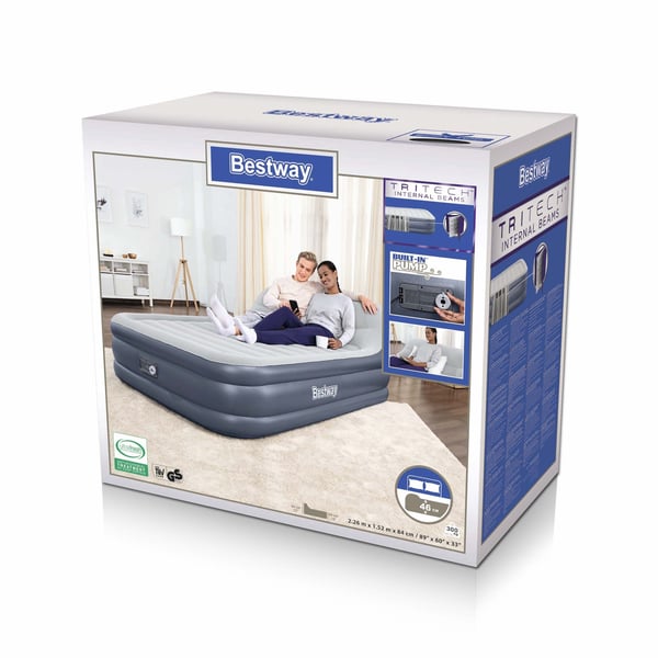 Bestway 67923 luftmadras Dobbelt madras Blå, Grå Unisex