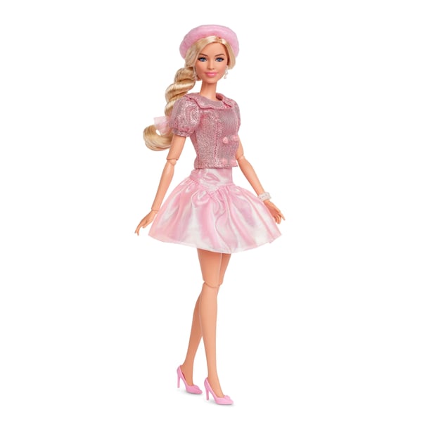 Barbie Signature The Movie-docka, Margot Robbie som , samlardocka i rosa blus och kjol