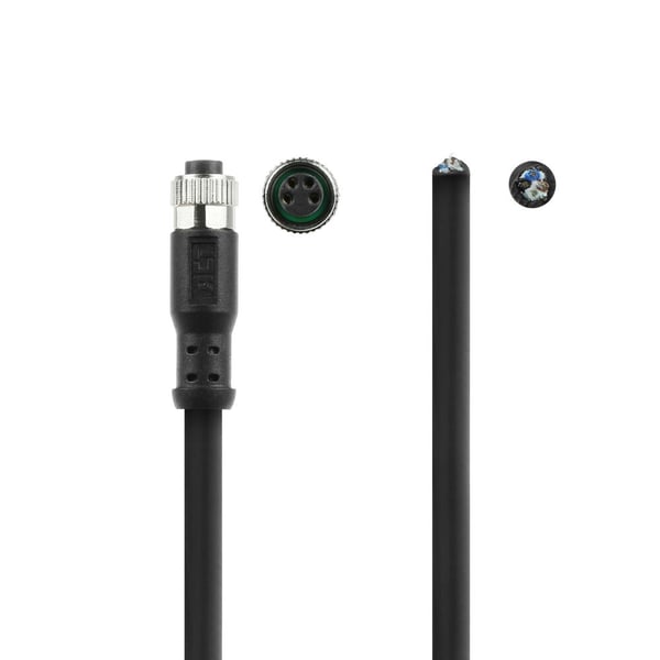 ACT SC3111 sensor- & aktuatorkabel 3 m M8 Nej Sort