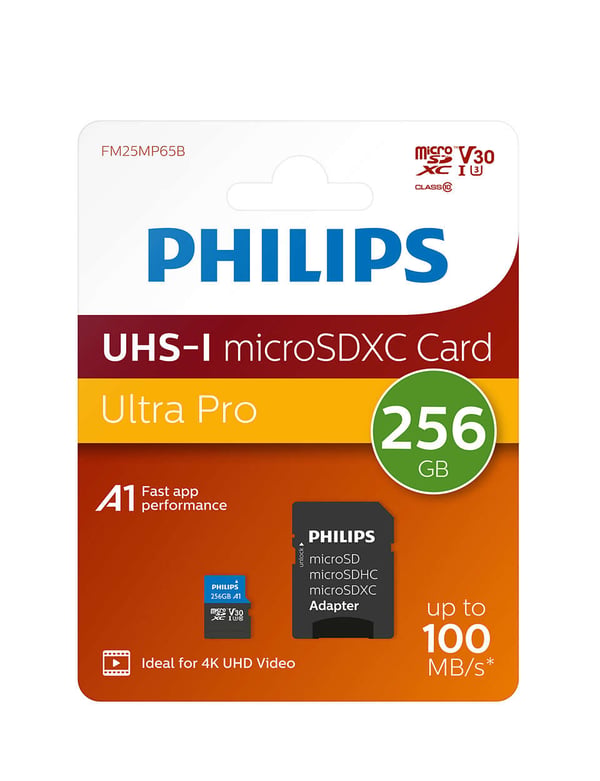 Philips FM25MP65B/00 hukommelseskort 256 GB MicroSDXC UHS-I Klasse 3