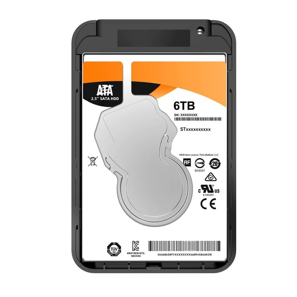 AISENS ASE-2521B Hölje för lagringsenheter HDD-hölje Svart 2.5" USB-ström
