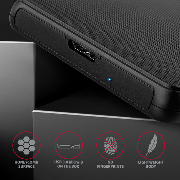 Axagon EE25-SL drevkabinet HDD/SSD kabinet Sort 2.5"