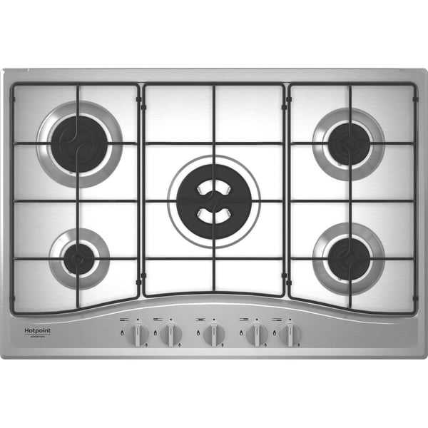 Hotpoint PCN R753N T/IX/HA Rustfrit stål Indbygget 75 cm Gaskomfur 5 zone(s)