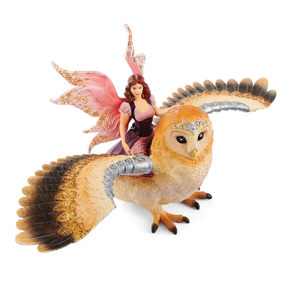 schleich BAYALA Fairy In Flight On Glam-Owl