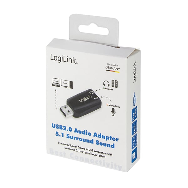 LogiLink UA0053 lydkort 5.1 kanaler USB