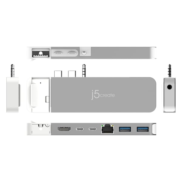 j5create JCD395-N 4K60 Elite Pro USB4® Hub med MagSafe® Kit