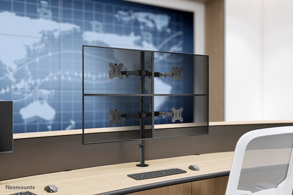 Neomounts FPMA-D550D4BLACK skærmbeslag og -stativer 81,3 cm (32") Skrivebord Sort