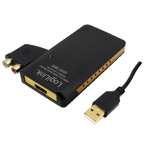 LogiLink UA0105 USB grafisk adapter Sort