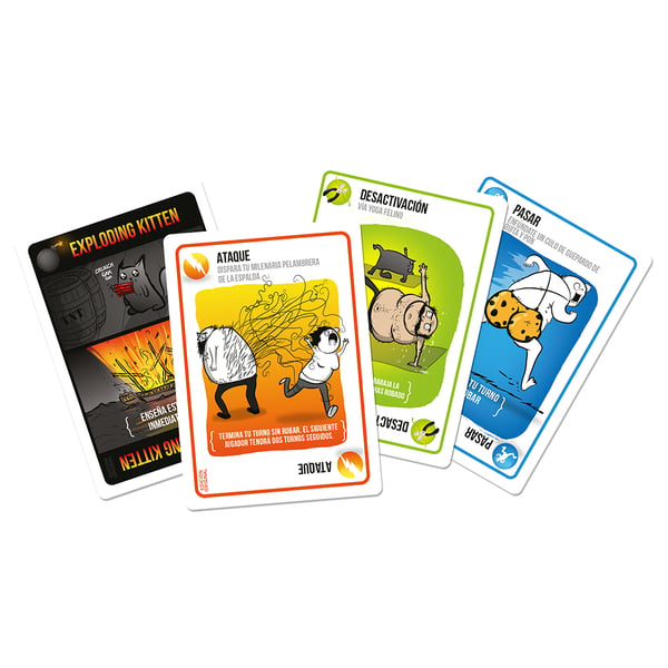 Asmodee Exploding Kittens EKIEK01ES sällskapsspel 15 min Kortspel Party