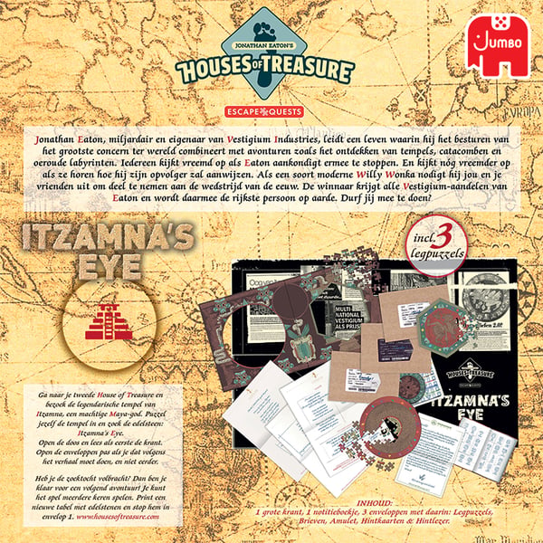 Jumbo Escape Quest Itzamna's Eye Kortspil Trivia