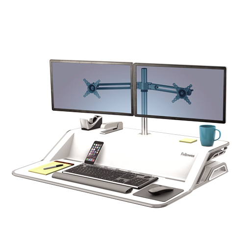 Fellowes 8042901 monitorin kiinnike ja jalusta 66 cm (26") Vastaanotto Hopea