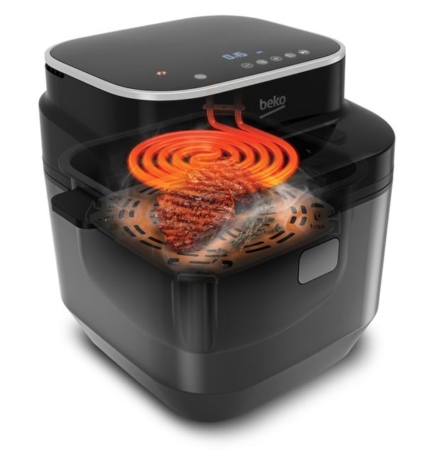 Beko FRL5474B frituregryde Enkelt 7 L Enkeltstående 2850 W Varmluftsteger Sort