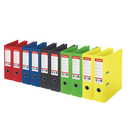 Esselte 627571 ringbind A4 Sort, Blå, Grøn, Rød, Gul
