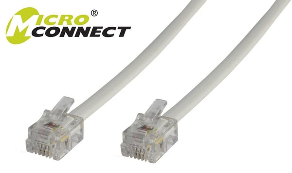 Microconnect MPK102 telefonkabel 2 m Hvid