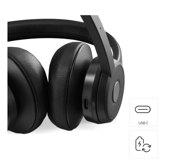 Hama BT700 Headset Trådlös Huvudband Samtal/musik USB Type-C Bluetooth Svart