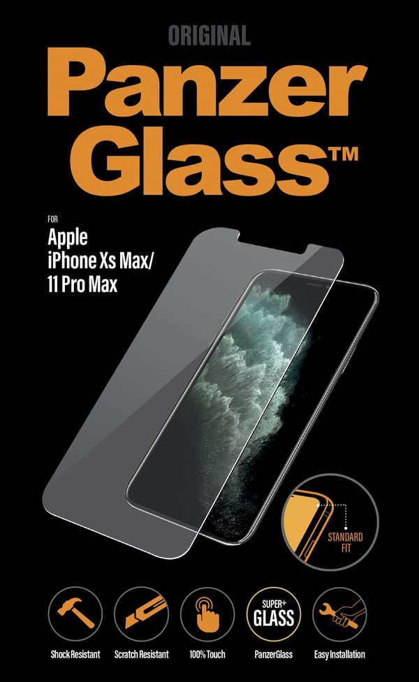 PanzerGlass ® Skærmbeskyttelse iPhone 11 Pro Max | Xs Max | Standard Fit
