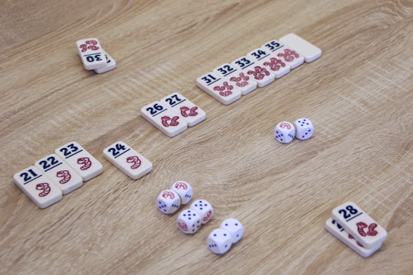 999 Games Regenwormen Brætspil Flisebaseret