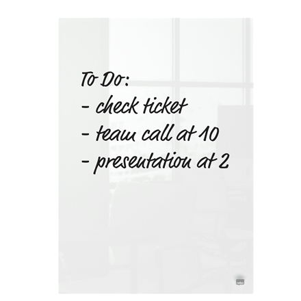 Nobo Transparent Akryl Mini Whiteboard Desktop Notepad A4