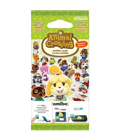 Nintendo Amiibo Carte Animal Crossing Serie 1 kortspil 3 stk