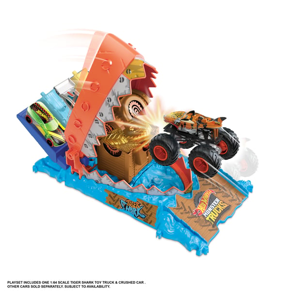 Hot Wheels Monster Trucks Arena Smashers-legesæt med 1 monstertruck