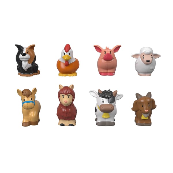 Fisher-Price Little People Farm Animal Friends-figursæt med 8 dele til småbørn
