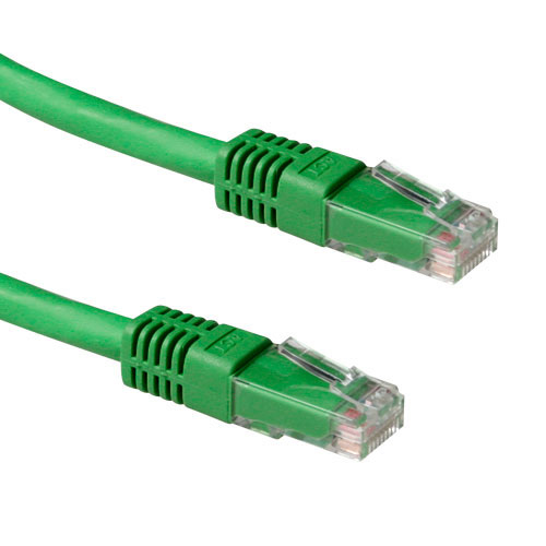 ACT 5.00m Cat6a UTP netværkskabel Grøn 5 m U/UTP (UTP)