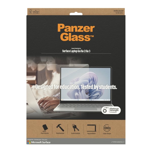 PanzerGlass ® Skærmbeskyttelse Microsoft Surface Laptop Go3 | Go 2 | Go