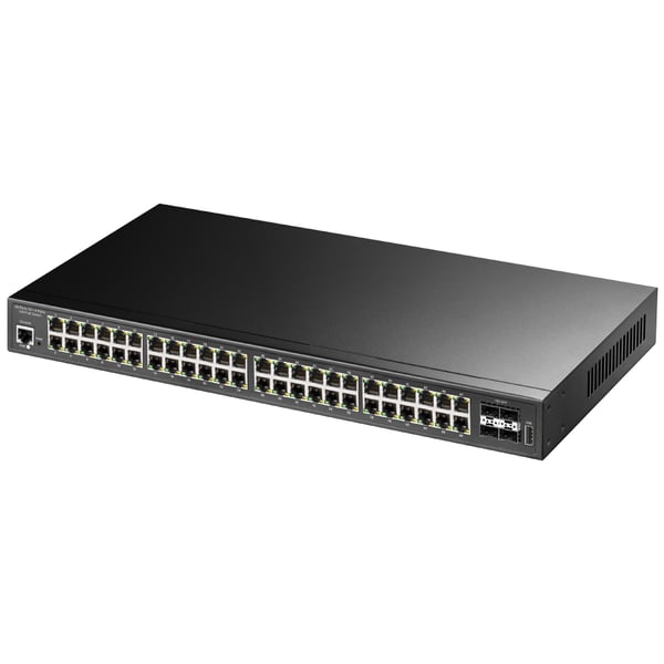 Cudy GS2048PS4 Administreret L2 Gigabit Ethernet (10/100/1000) Strøm over Ethernet (PoE) Sort