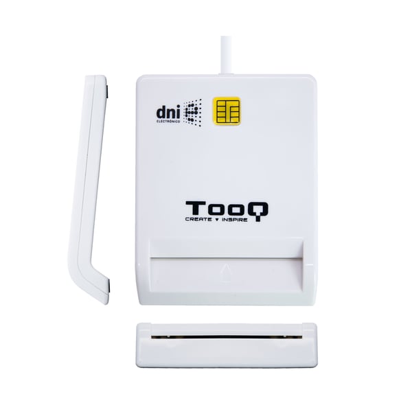 TooQ TQR-210W läsare smarta kort inomhus USB 2.0 Vit