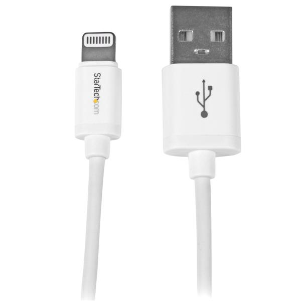 StarTech.com USBLT1MW Lightning kabel 1 m Hvid